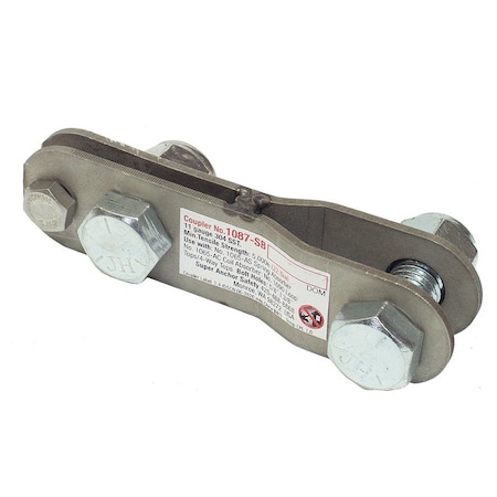 Super Anchor Safety 304sst Coupler Links 1058-S Turnbckle 3/8" Eye Thimb. w/1065-AS Spring/1065-AC Coil Energy Absorbers 1087-SA